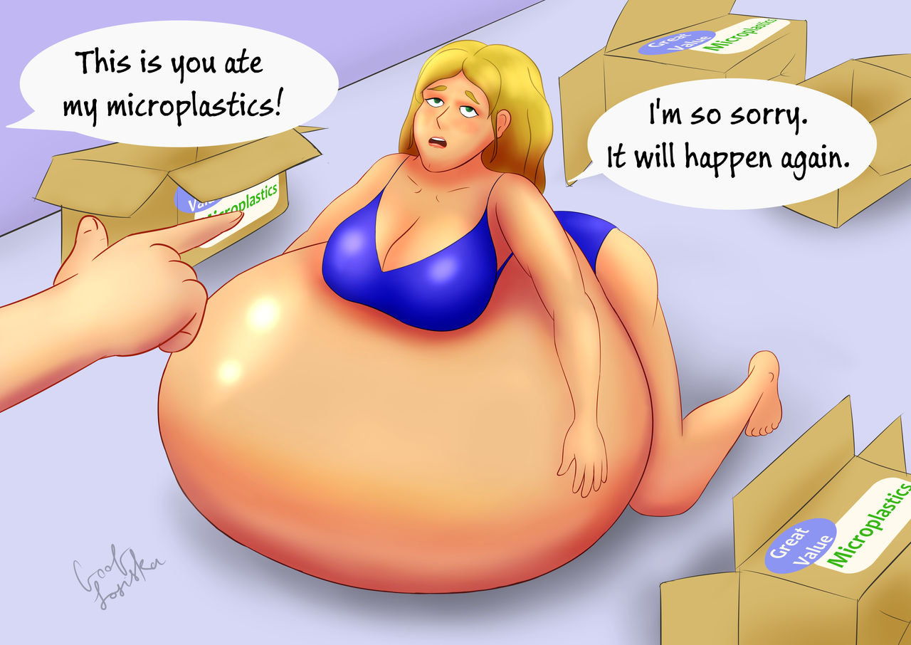 Pleasuring belly expansion (microplastics alt)