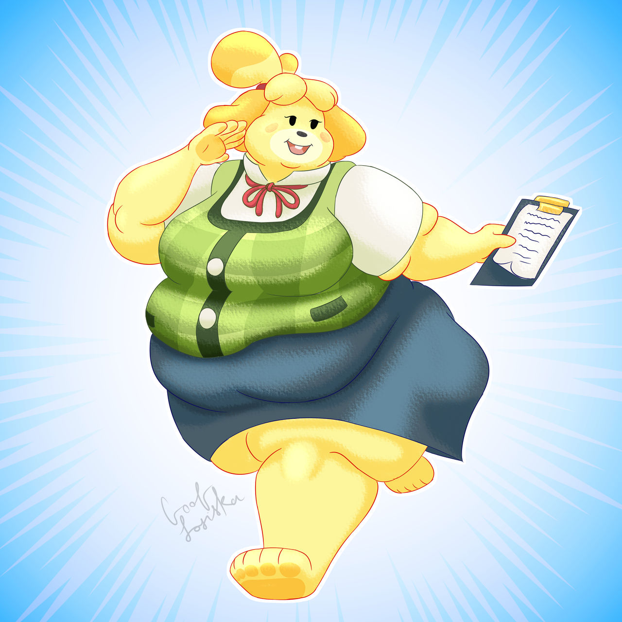 Obese Isabelle