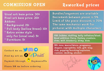 Commission Open: Reworked Prices