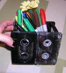 Casette Tape Peincil Holder by sumting707