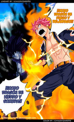 Fairy Tail 395 - Natsu and Gajeel BADASS !