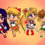 SailorMoon Chibis Colored