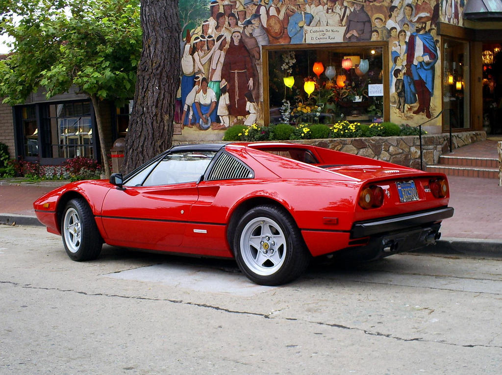 classic red Ferrari 308 GTS