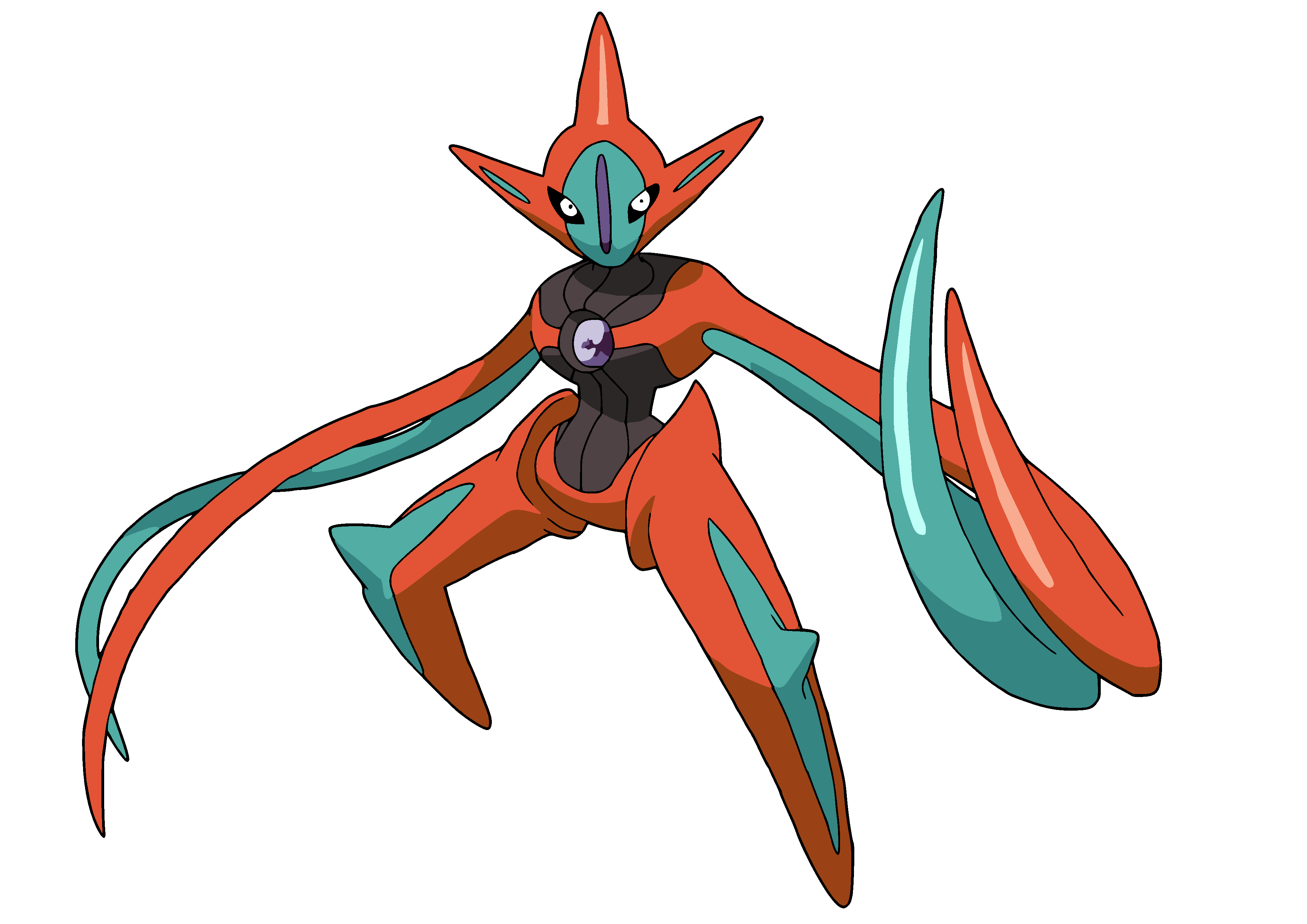 Shiny deoxys normal form by Kabutopsthebadd on DeviantArt