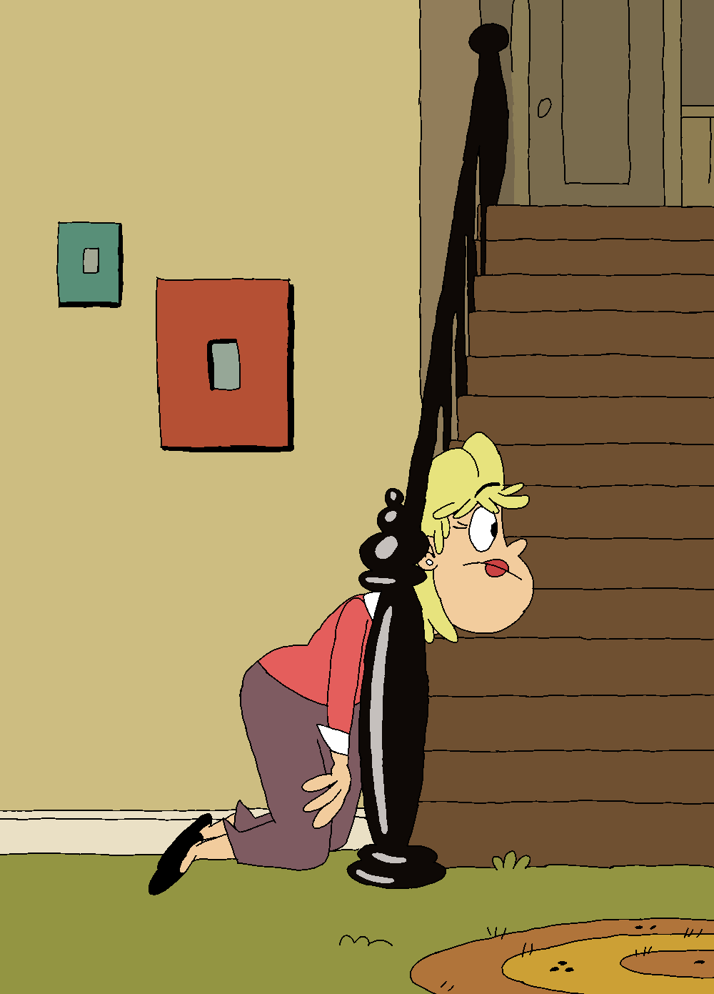 Rita is stuck by Kabutopsthebadd on DeviantArt