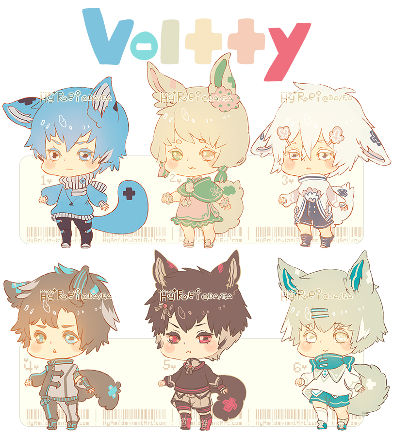 Auction : Voltty Species Set 1 [CLOSED]