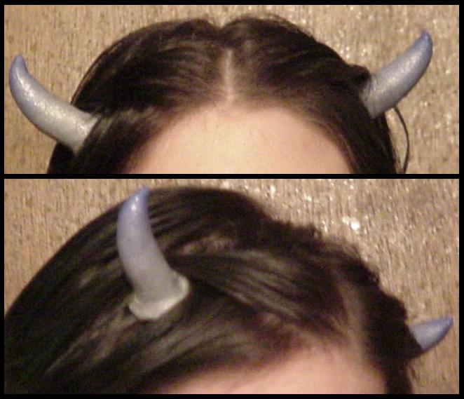 Blue Tipped Silver horns