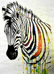 Zebra painting