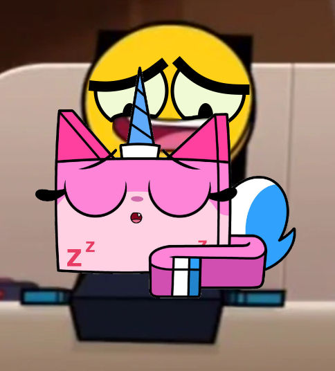 Deviantart Masterofsleep Unikitty is sleeping on Master Frown's Lap by thescreengemsunikitt on ...