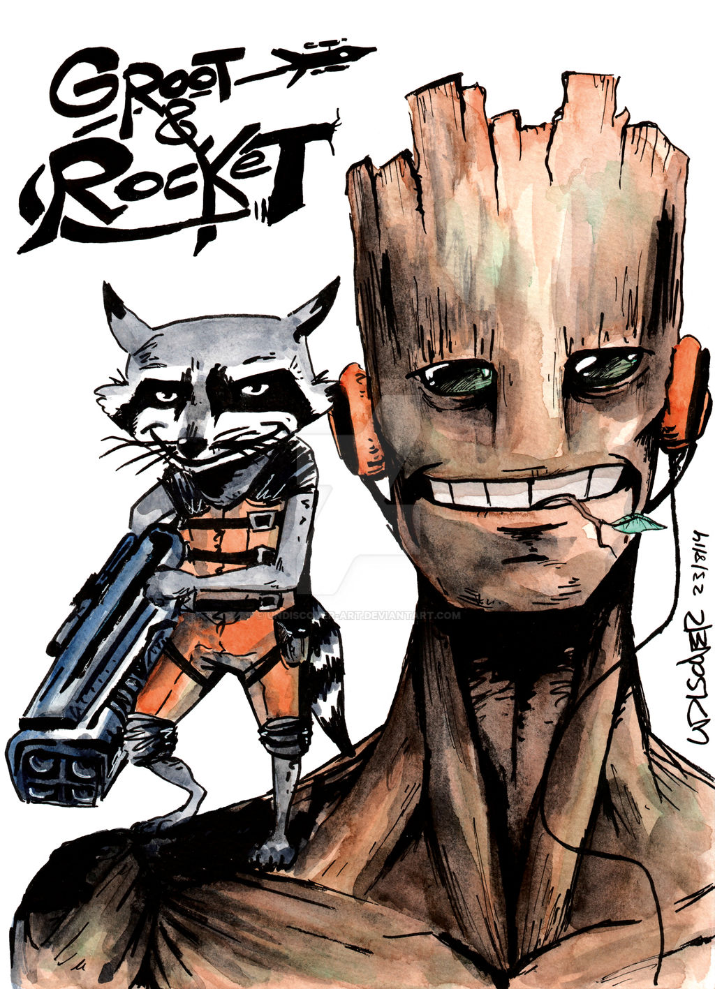 Groot n Rocket, awesome mates of adventures