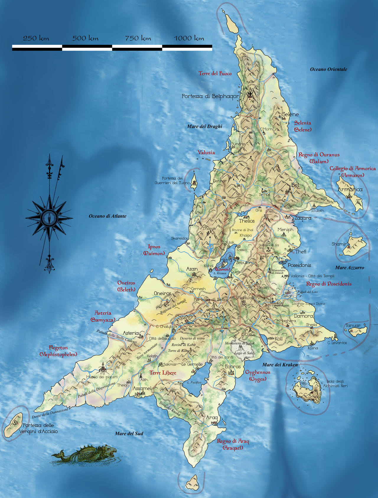 Map of Aztlan/Atlantis by Erebus-art on DeviantArt