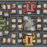 Board of a 1920s city for a Mafia themed boardgame
