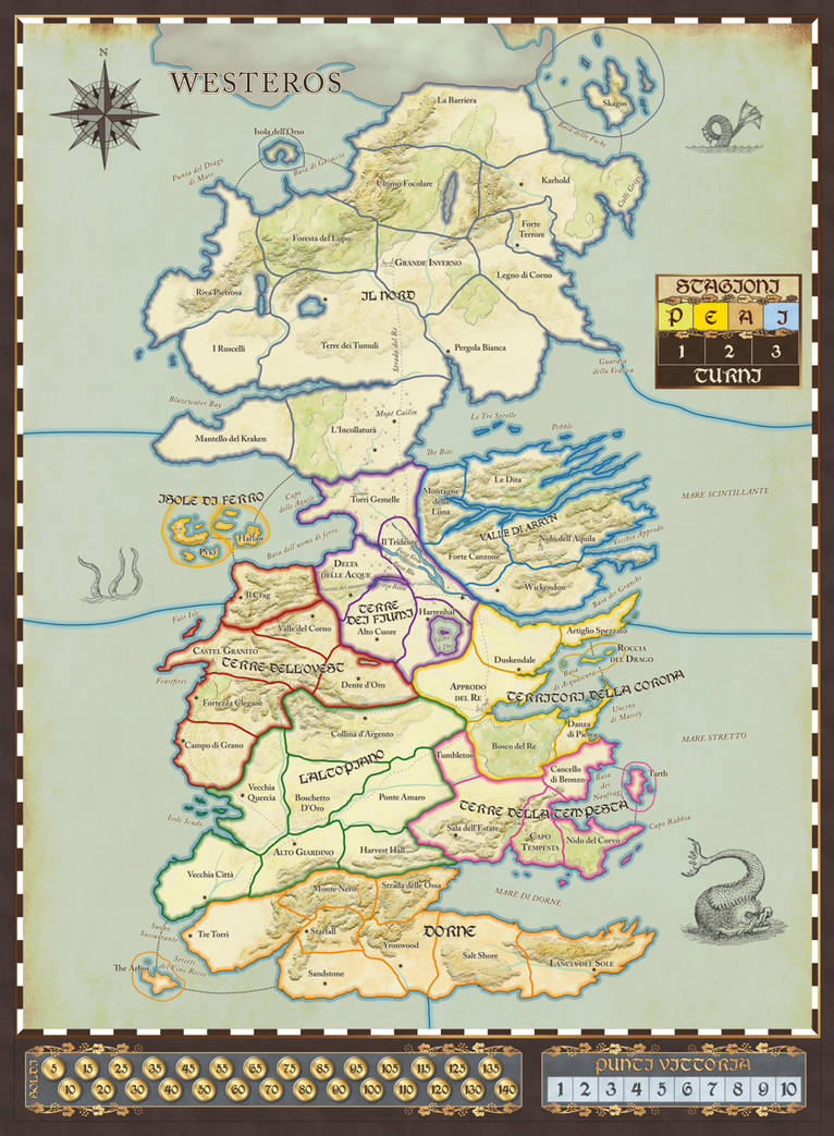 Unofficial Westeros Map (game of thrones) by Erebusart on DeviantArt
