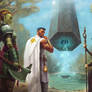 Exploration Scene - the mysterious monolith