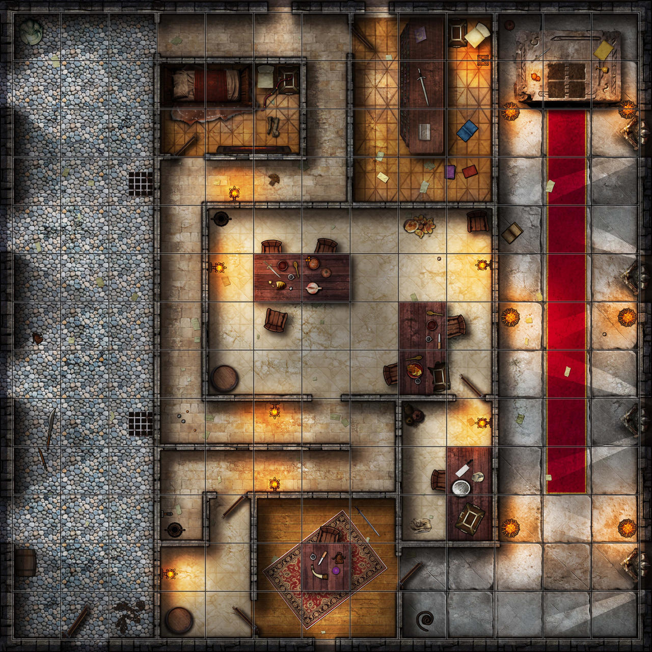 Castle Battlemap by Erebus-art on DeviantArt