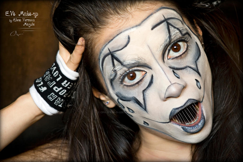 Sad Clown/Mime Show Makeup