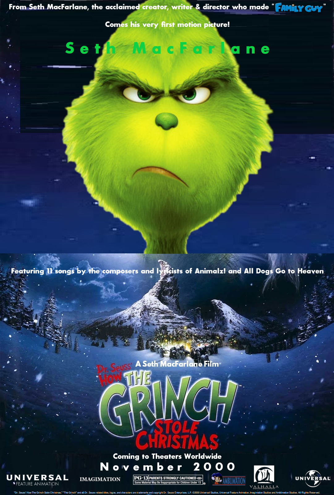 How the Grinch Stole Christmas 2000 Poster by Blakeharris02 on