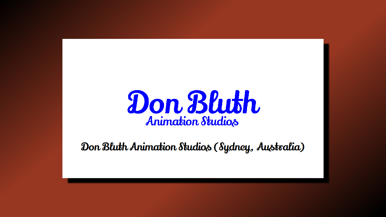Don Bluth Animation Studios Sydney logo by Blakeharris02 on DeviantArt