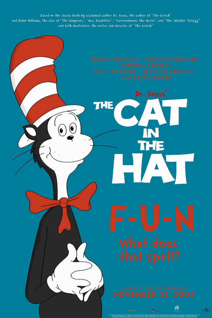 The Cat in the Hat (2003) Movie Poster by Blakeharris02 on DeviantArt