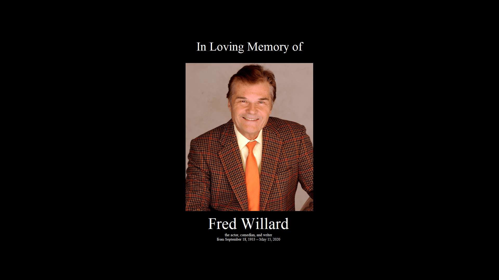 In Loving Memory of Fred Willard by Blakeharris02 on DeviantArt