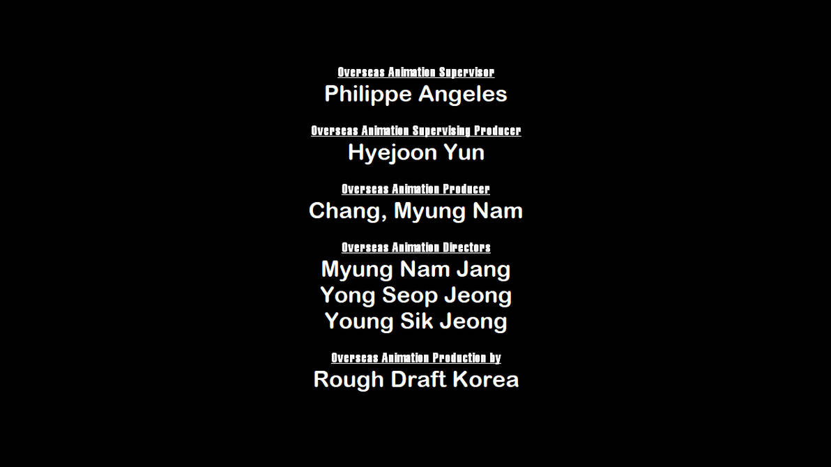 TDaMBS - Rough Draft Korea credits by Blakeharris02 on DeviantArt