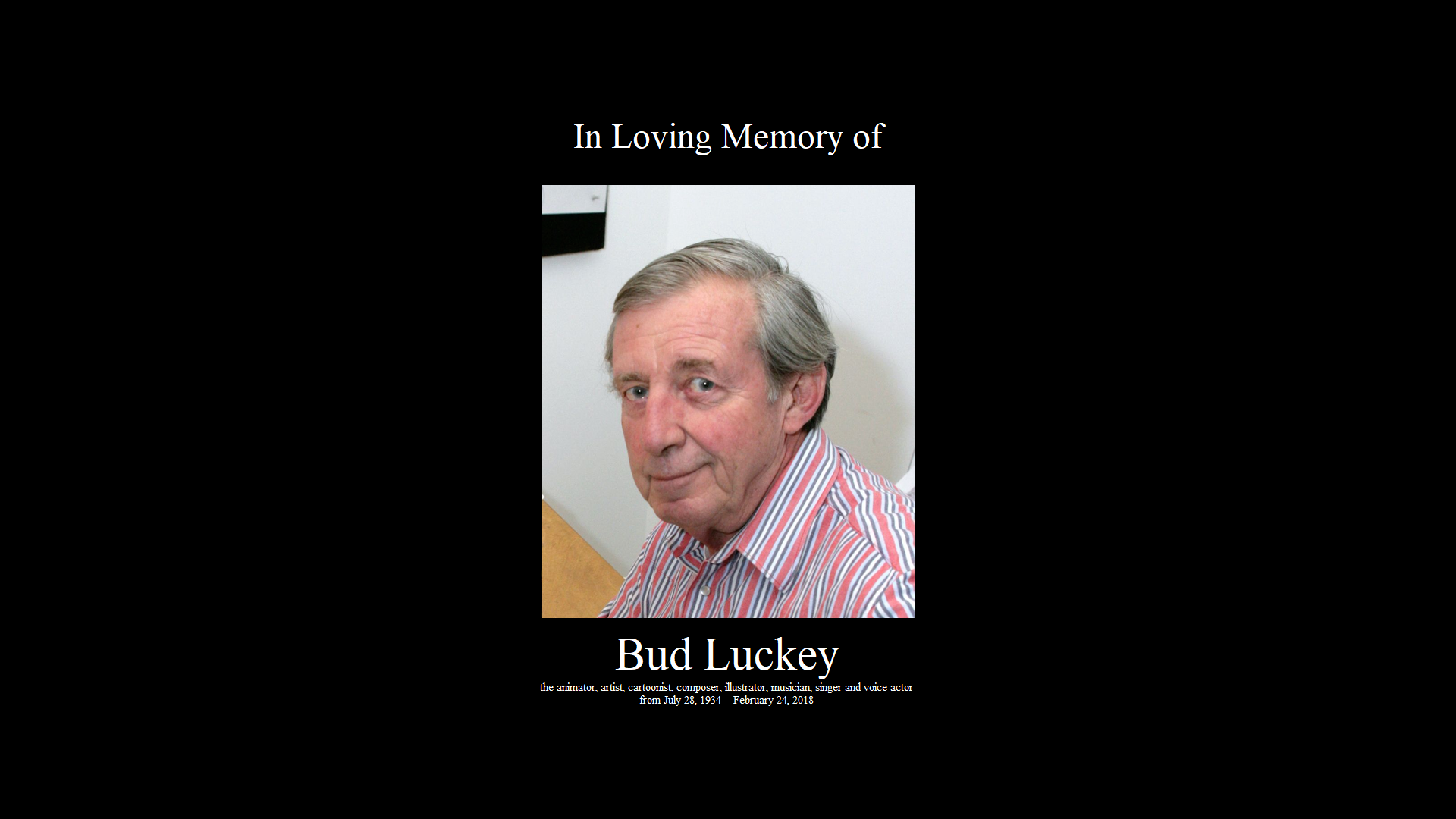 In Loving Memory of Bud Luckey by Blakeharris02 on DeviantArt