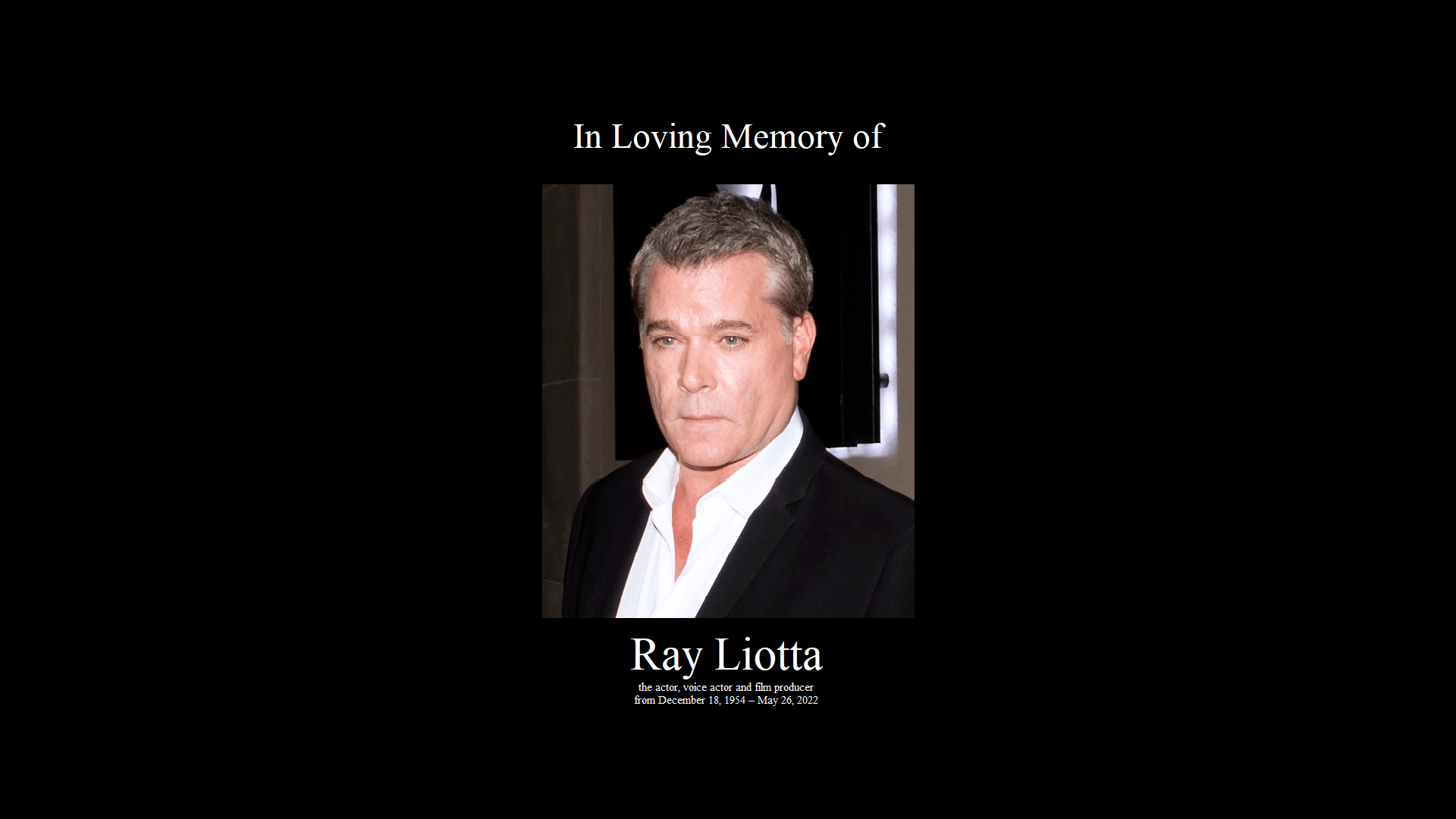 In Loving Memory of Ray Liotta by Blakeharris02 on DeviantArt