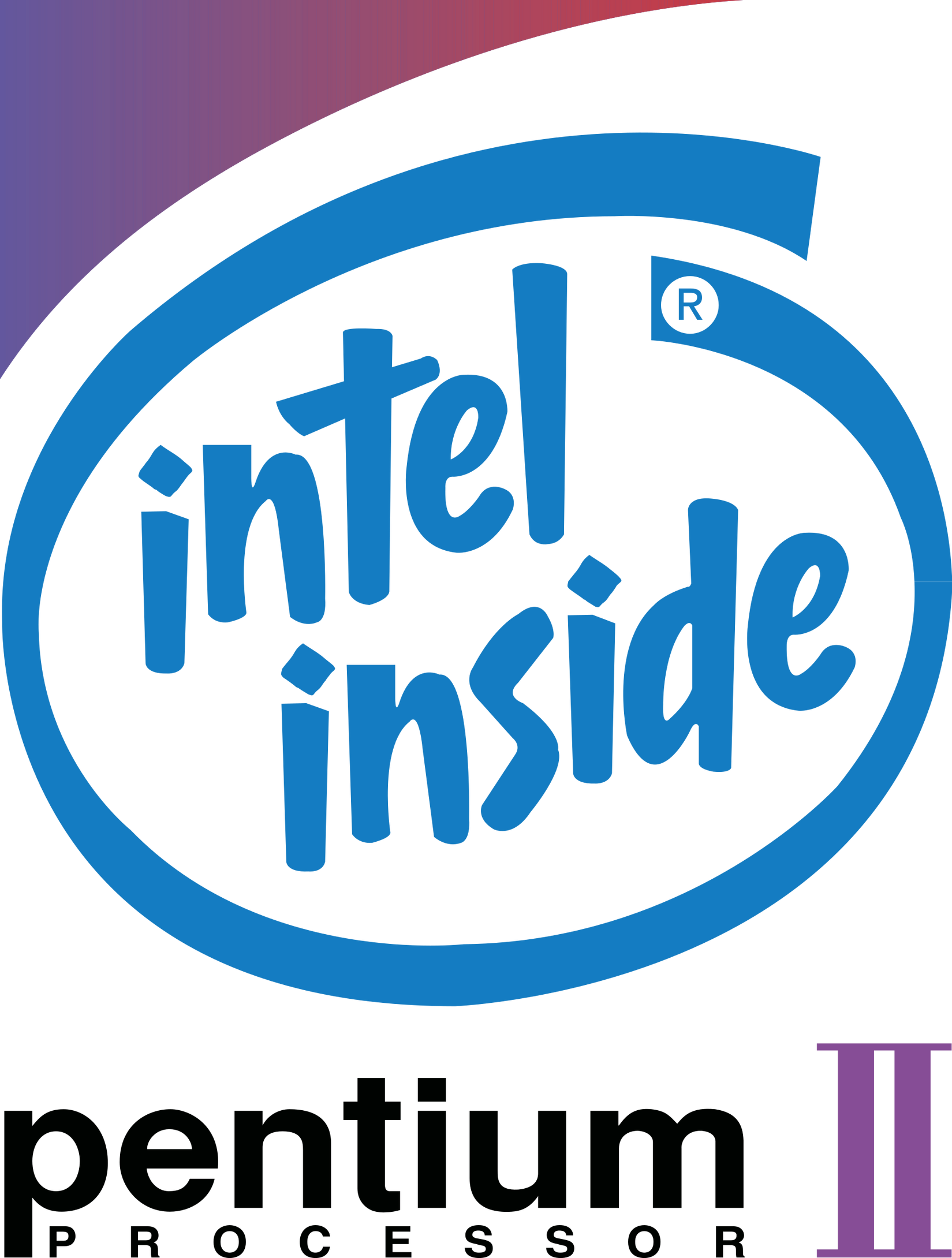 2003 Pc Intel Intel Inside Pentium II Processor logo (1997-2003) by Blakeharris02 on ...
