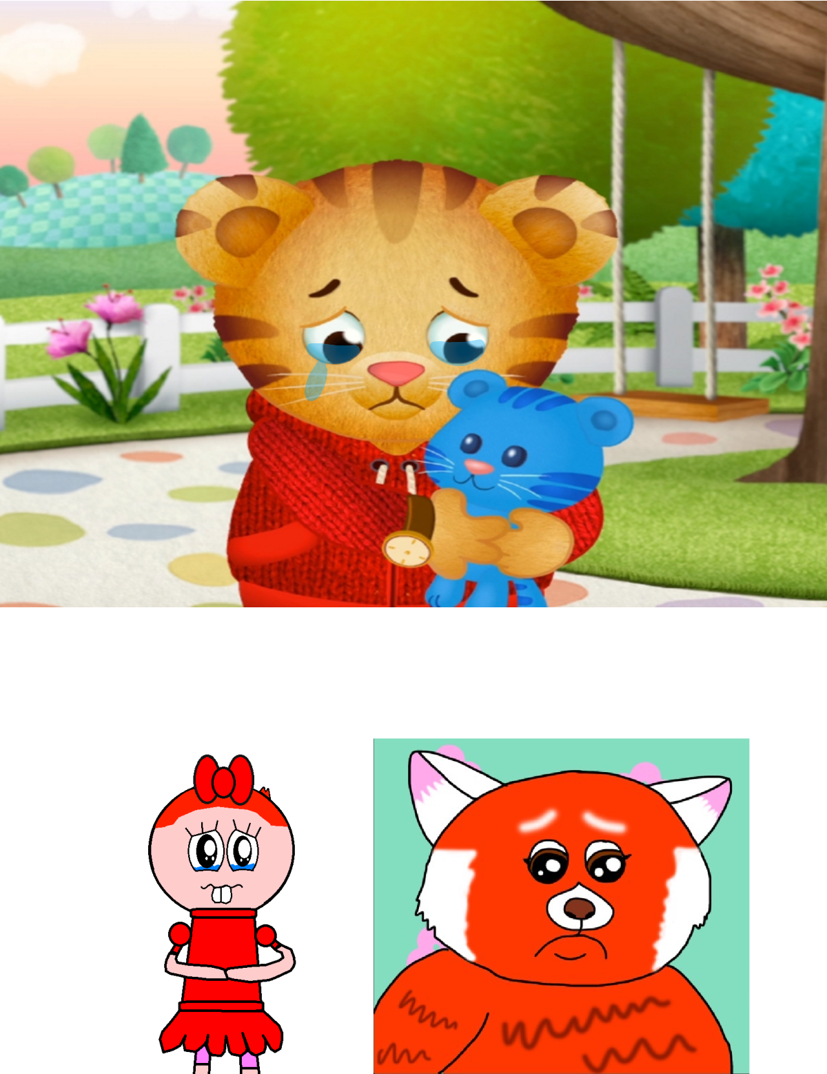 Deviantart Daniel Monica and Panda Mei feels sad for Daniel Tiger by Blakeharris02 on ...