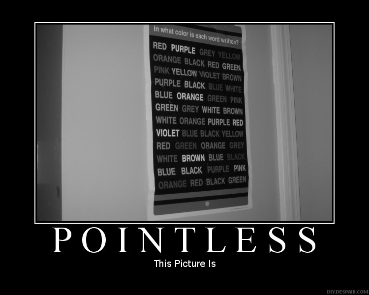 Demotivational Poster