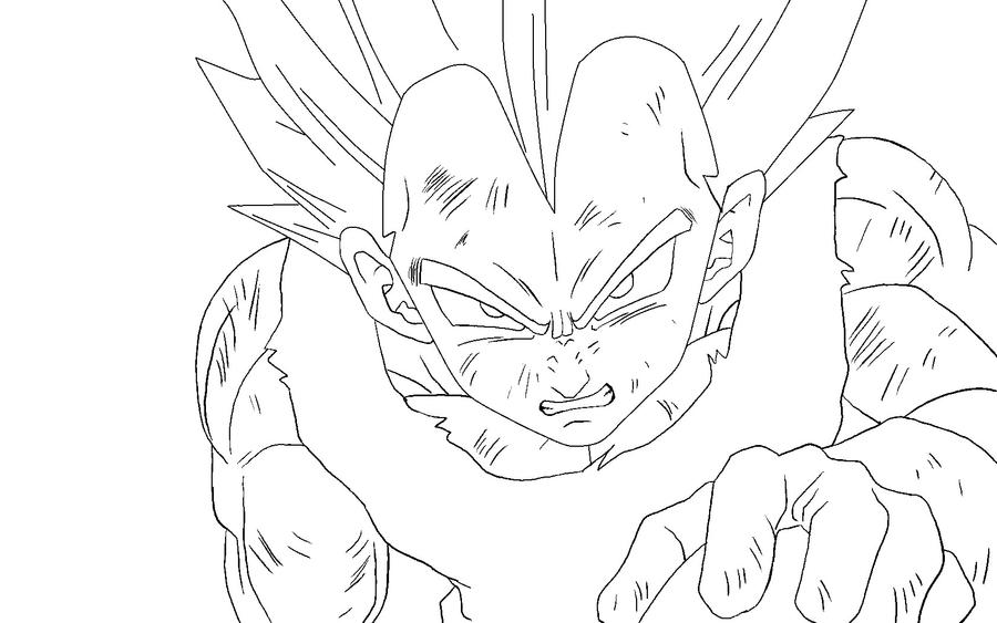 Vegeta II lineart