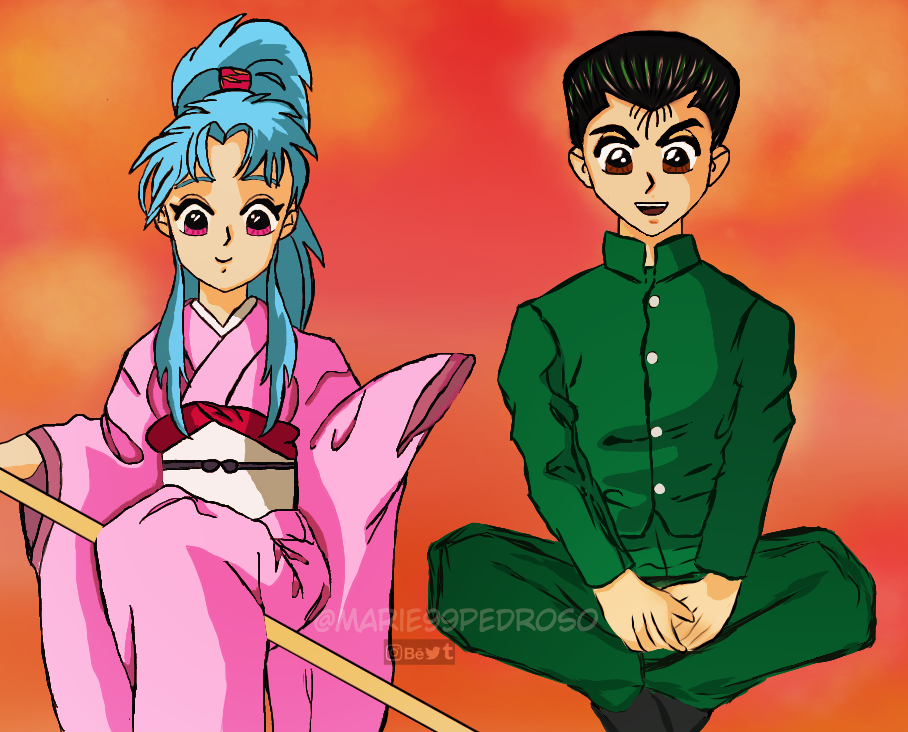 Botan And Yusuke by marie99pedroso on DeviantArt