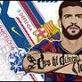Gerard Pique footy sign