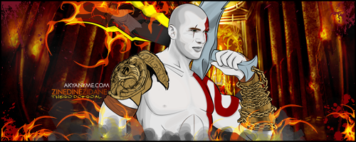 Zinedine Zidane as Kratos