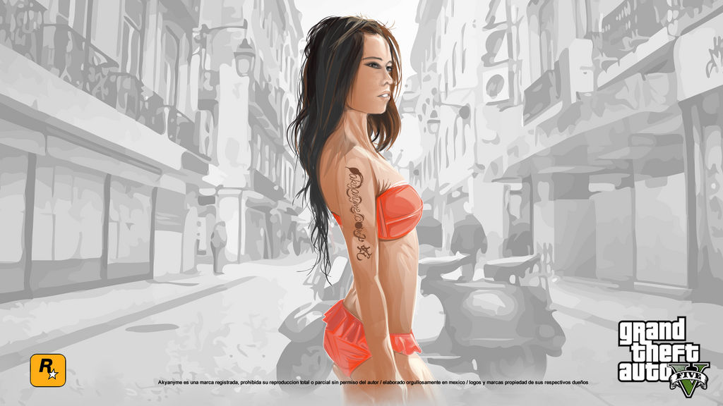 GTA Girl vector