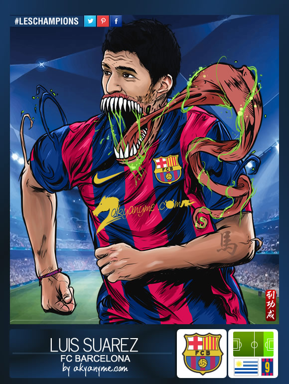 LesChampions: Luis Suarez Barcelona