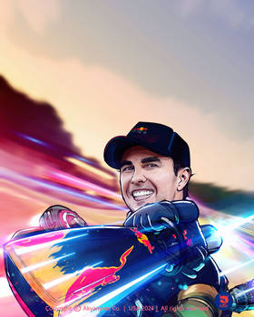 Sergio Perez Racing Poster