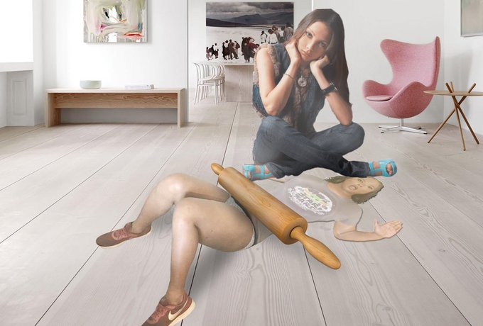 I cheated and she flattened me as punishment