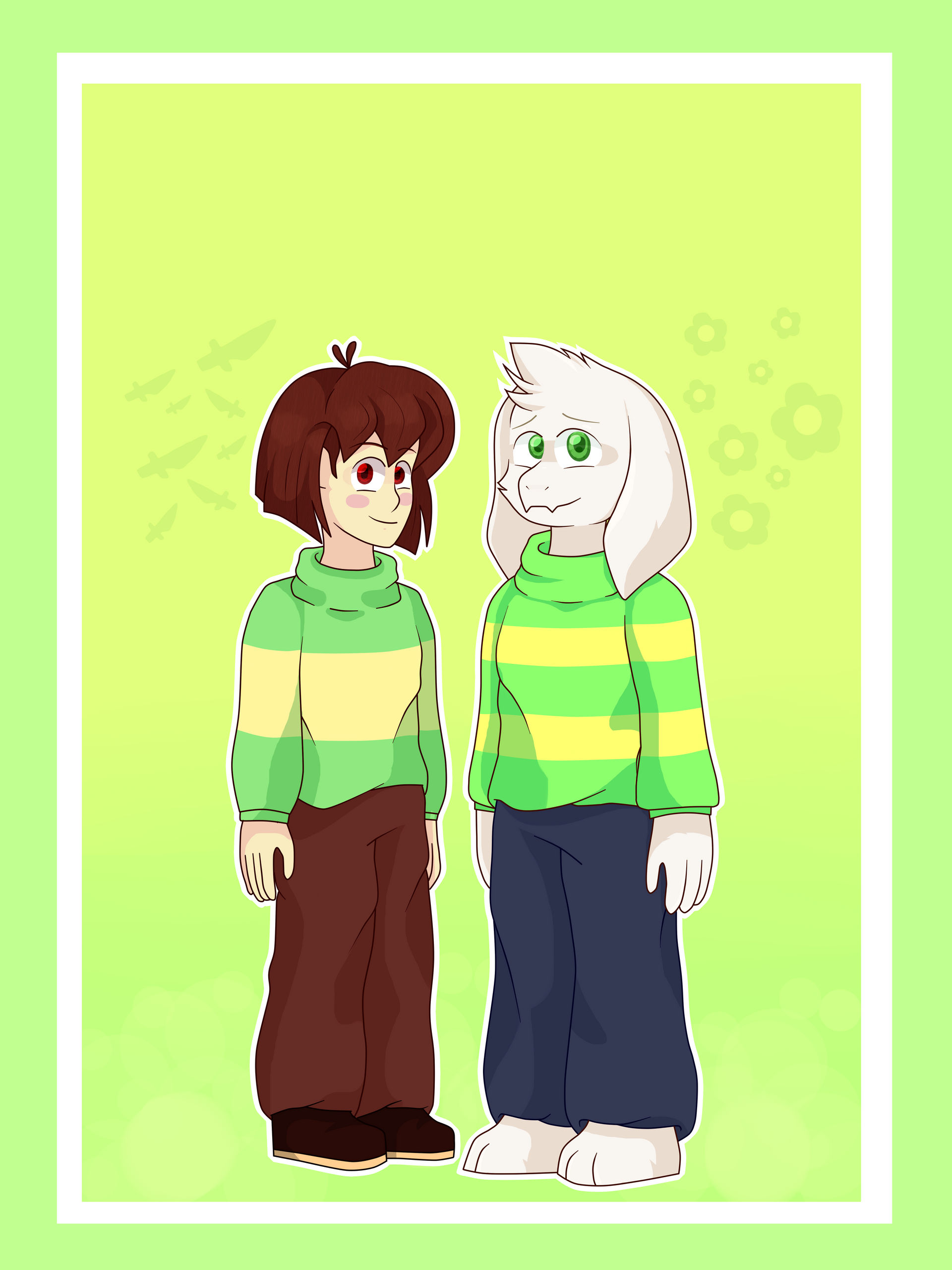 Asriel and Chara :) by Avant-08 on DeviantArt