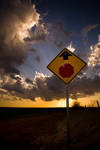 Sign and Sunset by kylewright