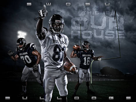 Bulldogs Football Poster