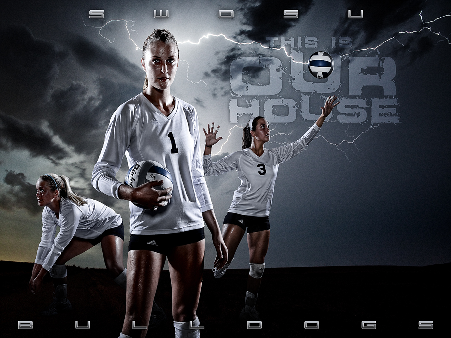 Bulldogs Volleyball Poster