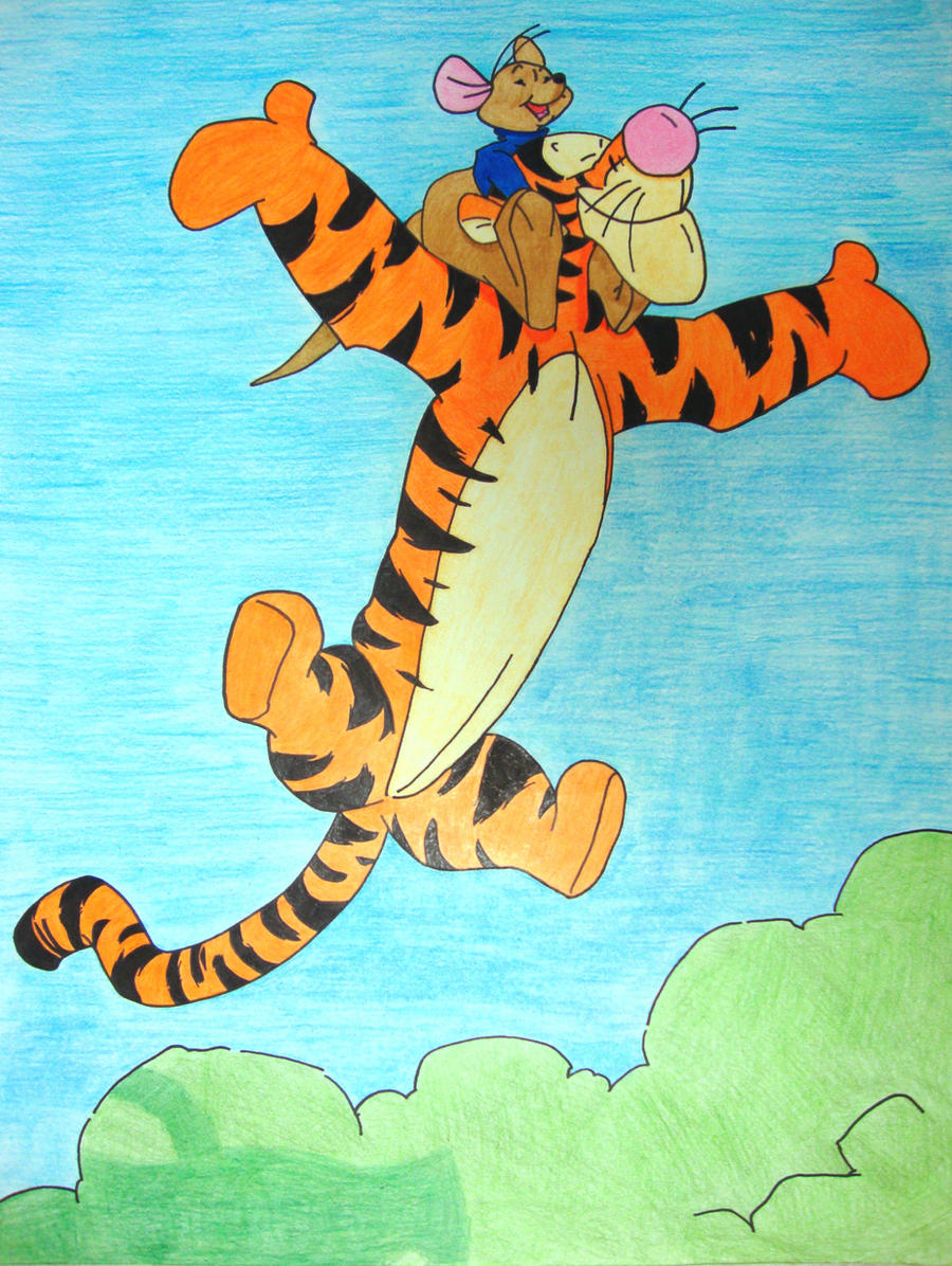 Tigger Springtime With Roo Tigger and Roo by Lizzie85 on DeviantArt