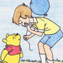 Winnie the Pooh - I shall fly like a bee!