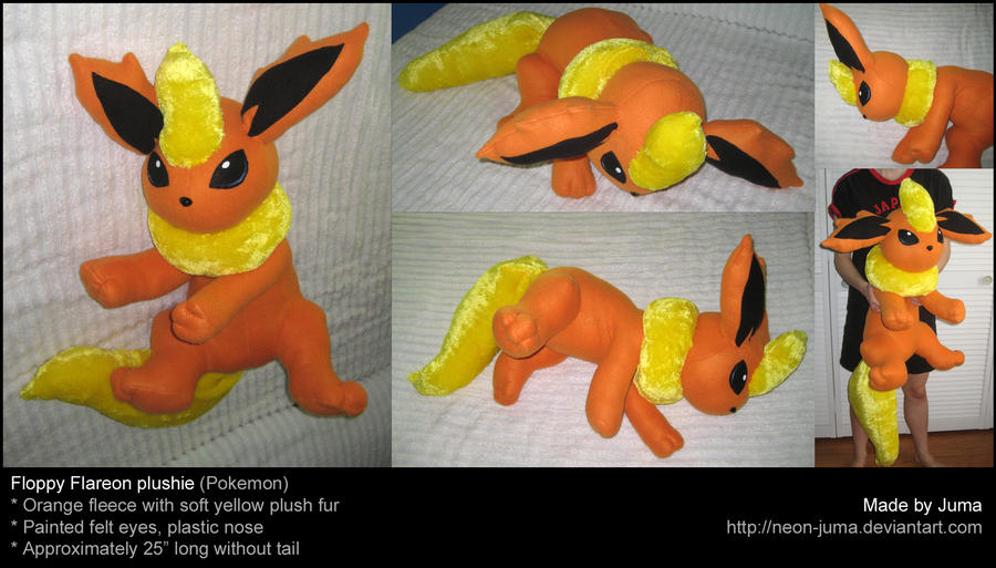 Big floppy Flareon plushie