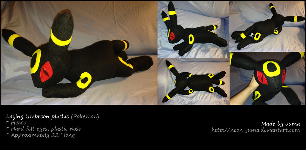 Laying Umbreon plushie