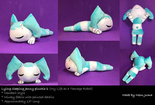 Lying sleeping Jenny plushie 2