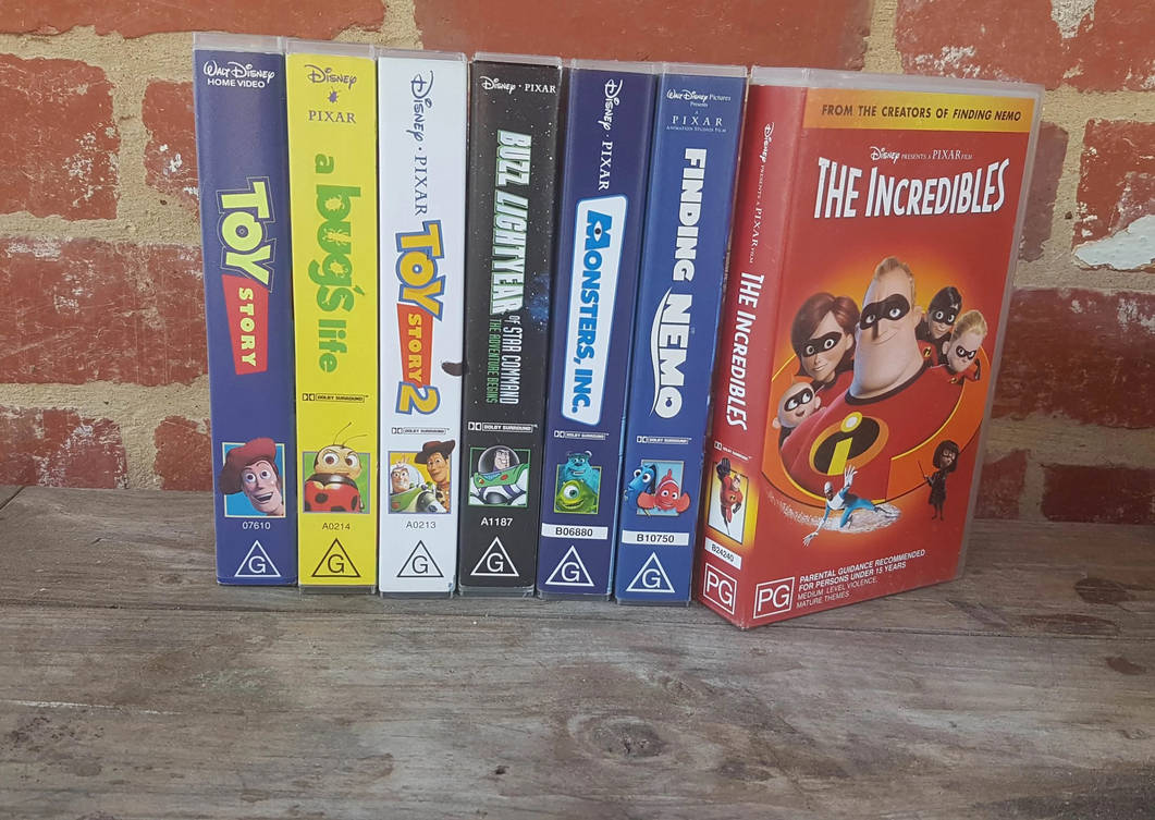 Overview of Pixar VHS Collection (Australian) by OzkygrouchVideo on ...