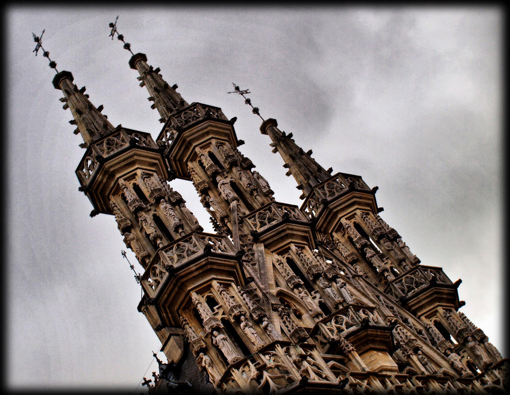 Detail townhall Leuven Belgium