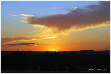 Sunset in Montana